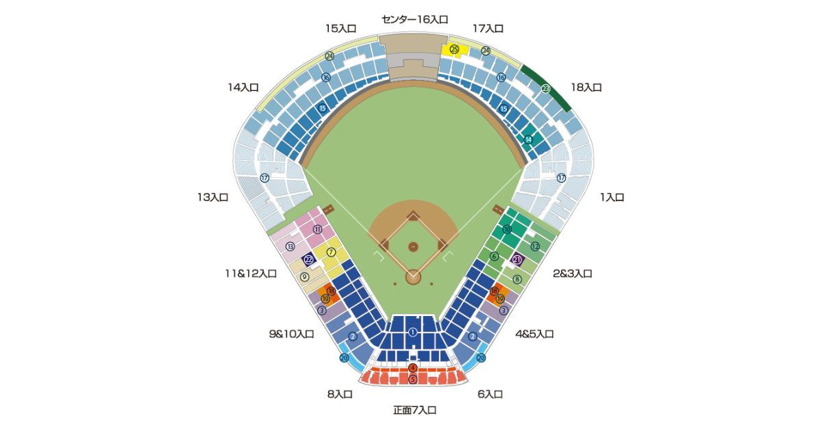 ☆神宮球場　スワローズ戦　SS指定席・S指定席・S2指定席　引換券　☆彡 明治神宮球場のバックネット裏で野球観戦を満喫する方法 | SportsMap