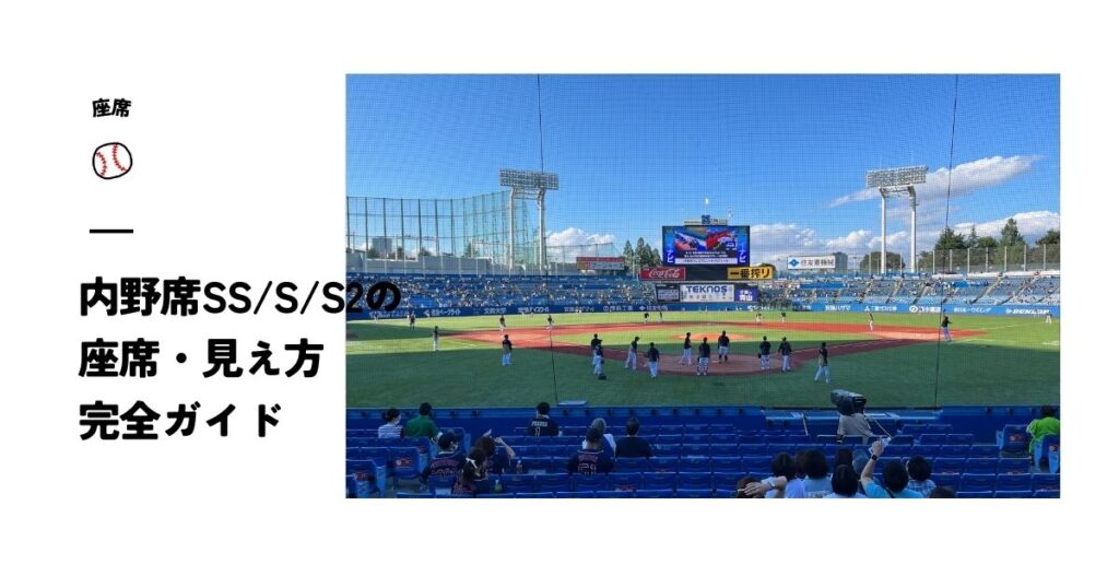 神宮球場・内野席（SS/S/S2）の座席・見え方・価格【迫力満点 